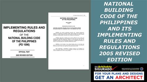 The National Building Code of the Philippines and Its Revised.